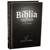 Bíblia Sagrada RA com letra grande- Capa dura com Cetim Pret